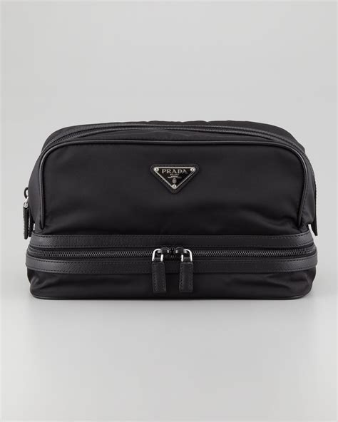 prada pouch black|prada toiletry bag men's.